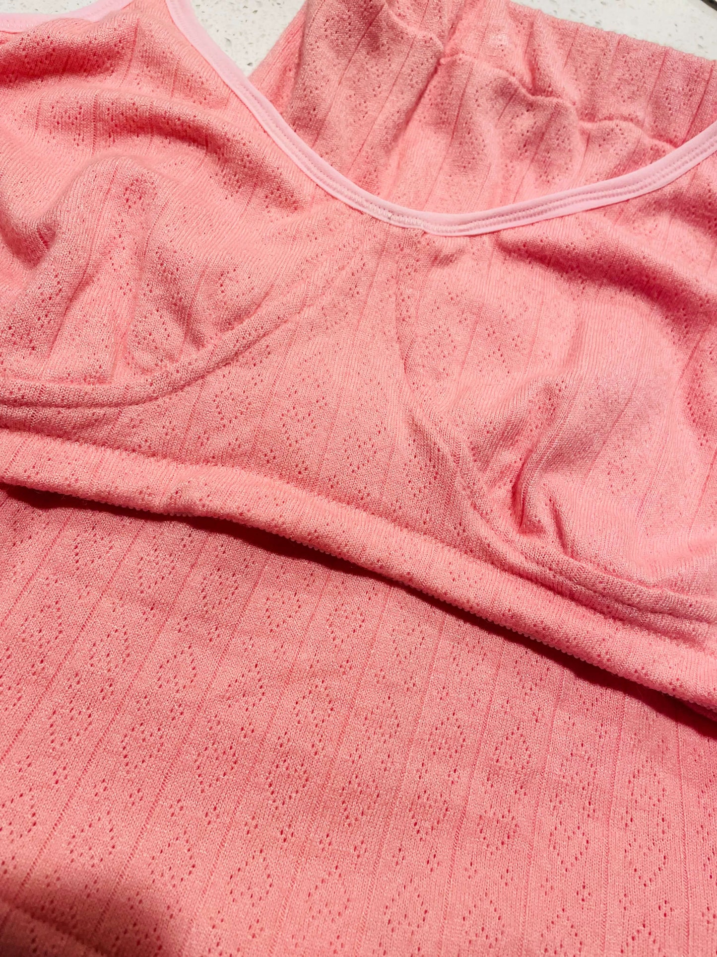 Cozy Hearts - Bralette & Short Lounge Set