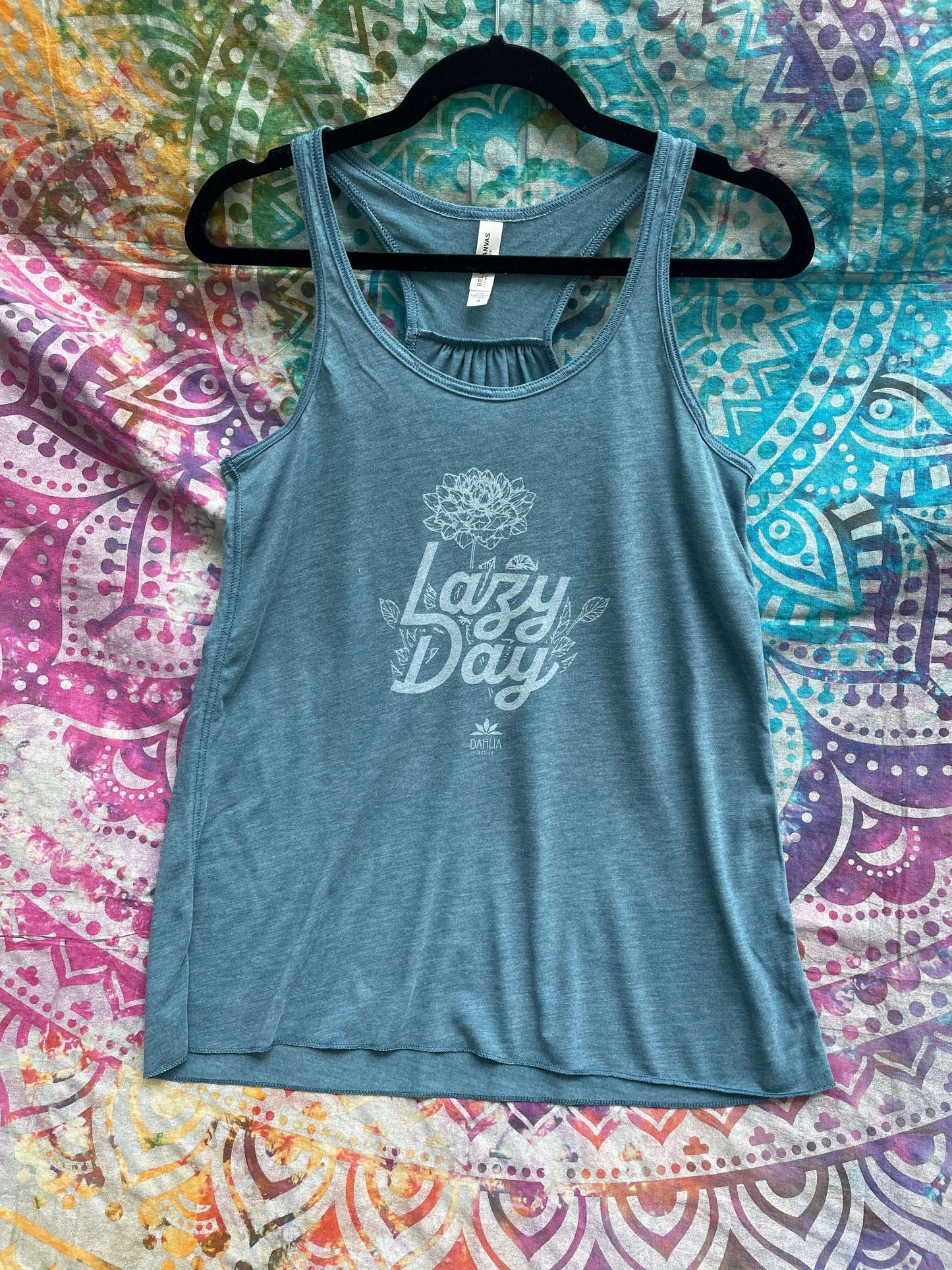 Lazy Day Gathered Racerback Tank